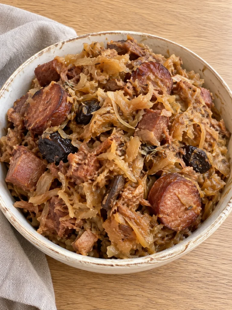 Bigos (Old Polish Hunter's Stew) Simmered Three Days the Way Masuria Does It