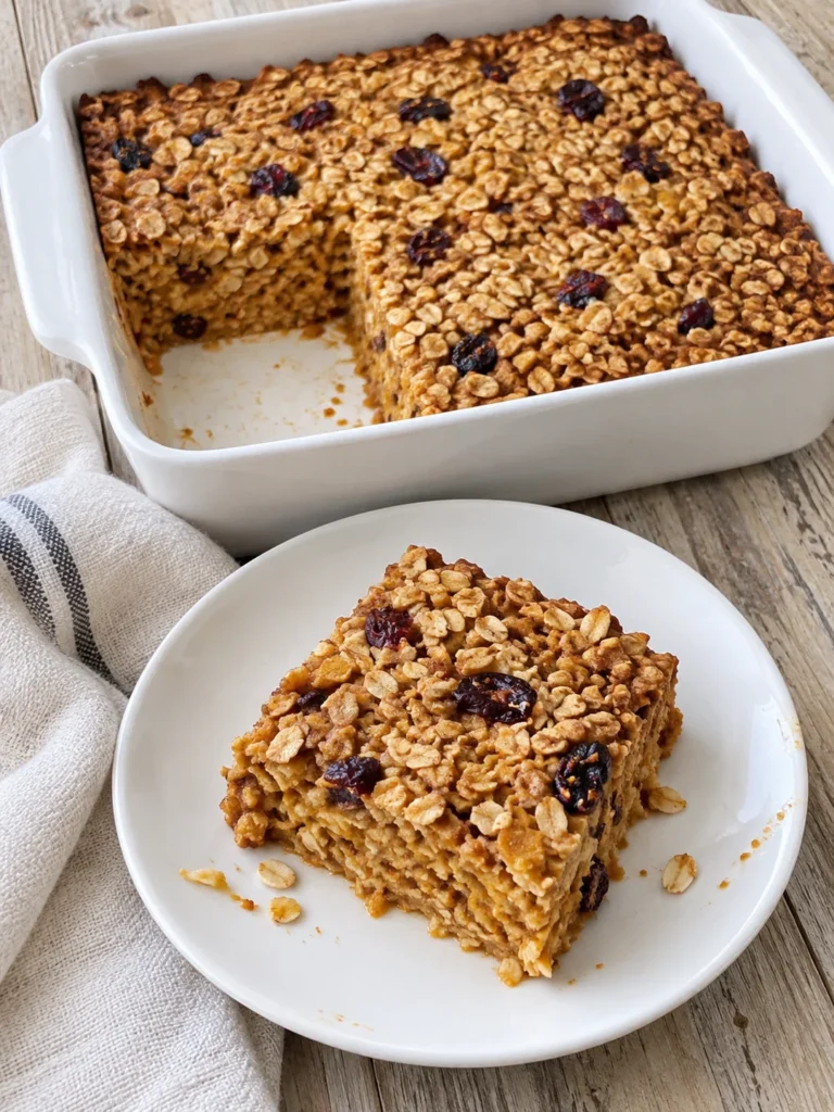 Pumpkin Baked Oatmeal from Lancaster County, Pennsylvania Dutch Style
