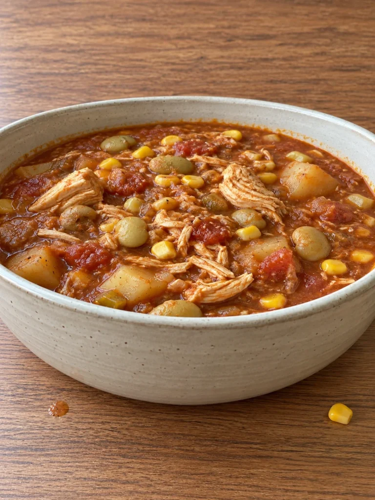 Brunswick Stew from Brunswick County, Virginia from the side