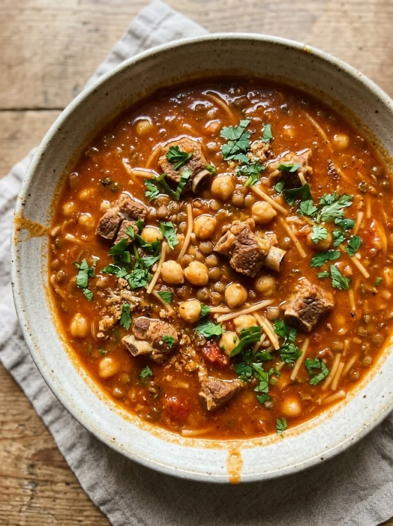 Moroccan Harira Soup, the Fassi Way (Harira الحريرة)