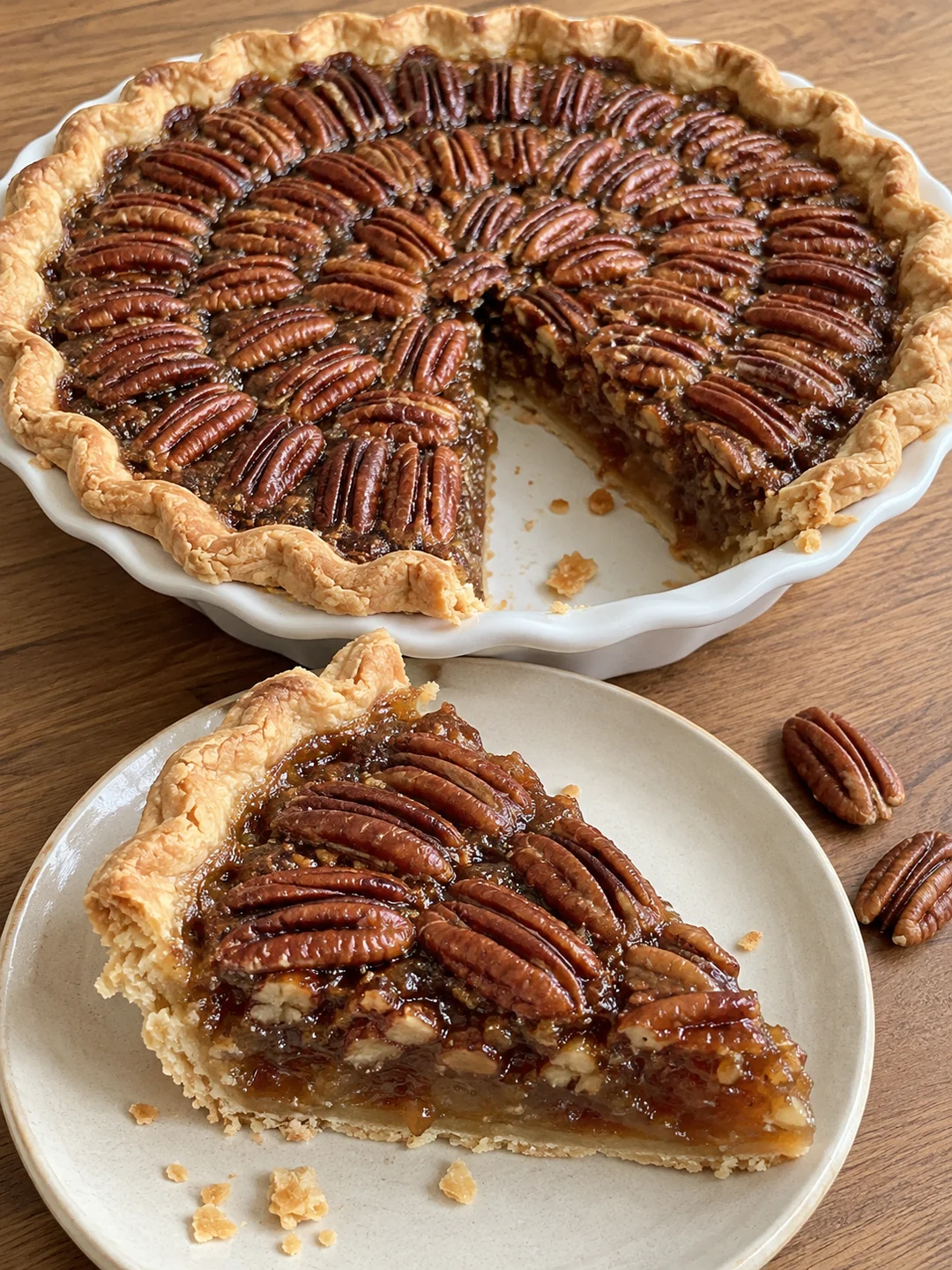 Louisiana Pecan Pie with Dark Cane Syrup and an All-Butter Crust