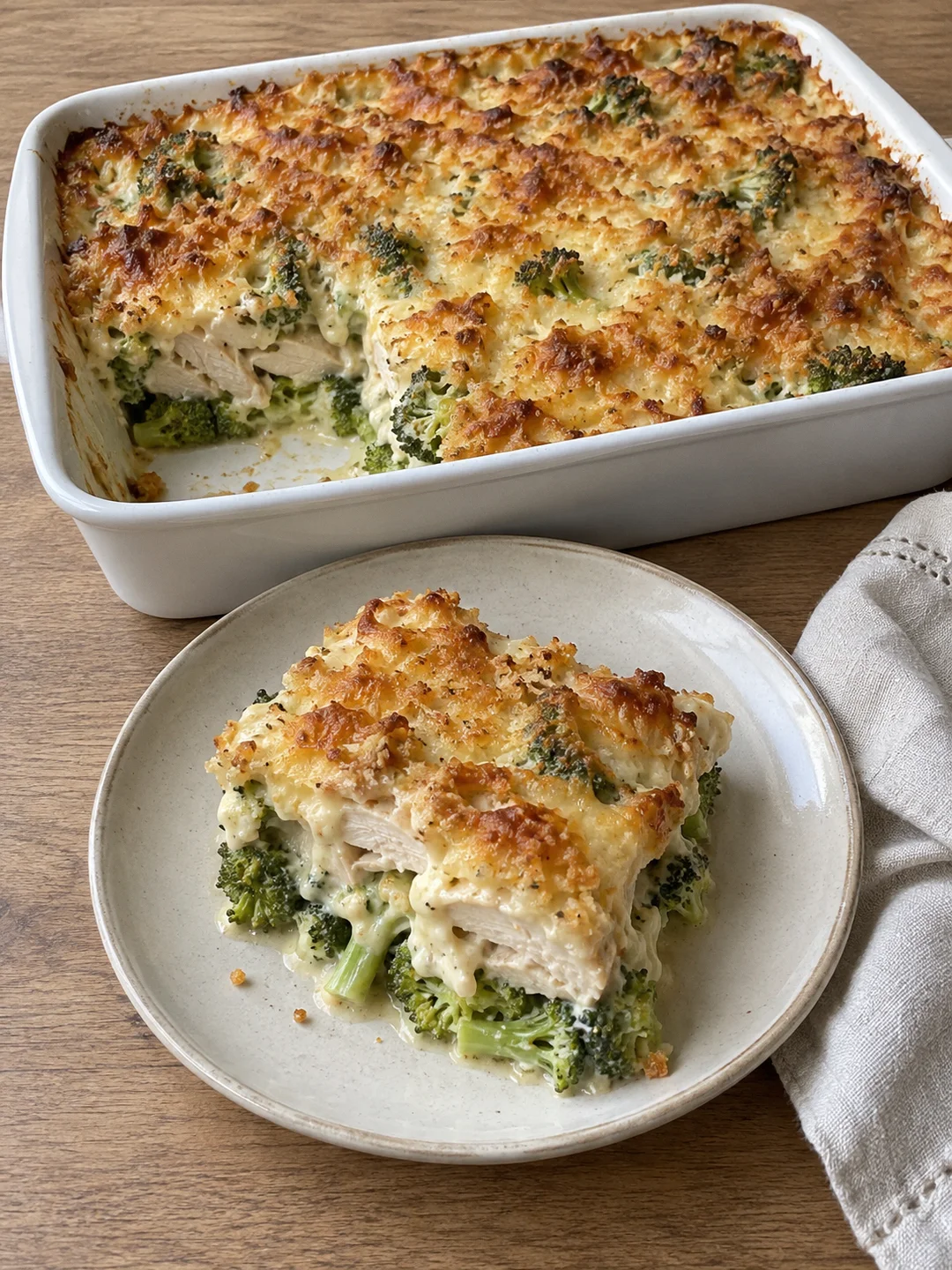 Chicken Divan, the Original Manhattan Way (Poached Chicken and Broccoli Under Gruyère Mornay)