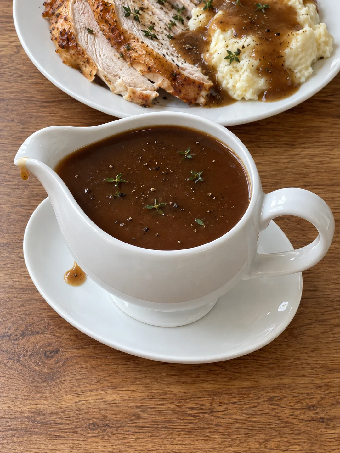 Make-Ahead Turkey Gravy from Roasted Turkey Wings, the New England Thanksgiving Way
