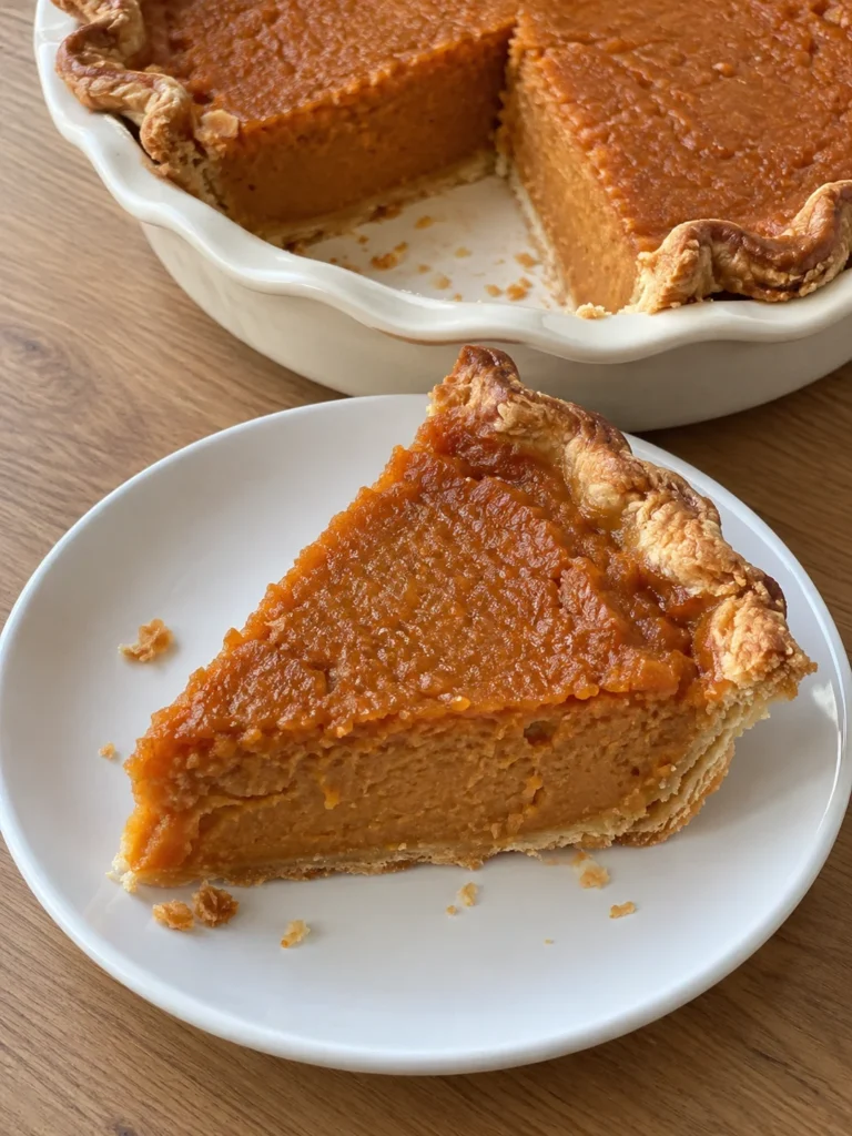 Southern Sweet Potato Pie with Roasted Sweet Potatoes and Warm Spices