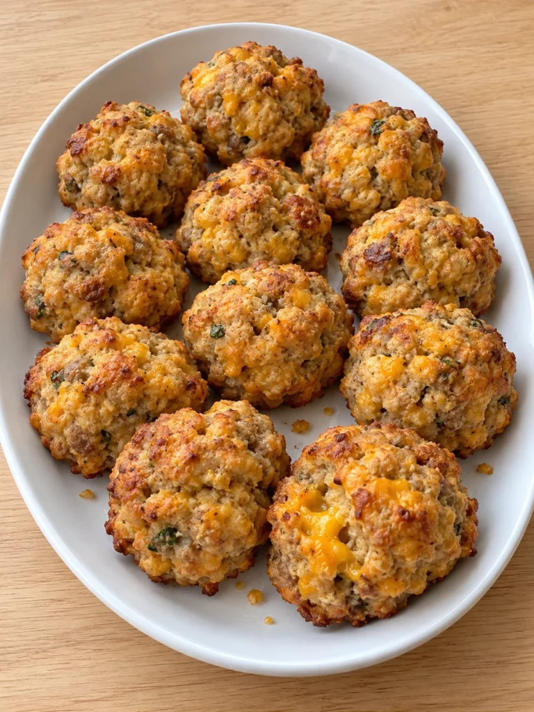 Southern Sausage Balls, the Carolina Christmas-Morning Way (Sausage-Cheese Balls)